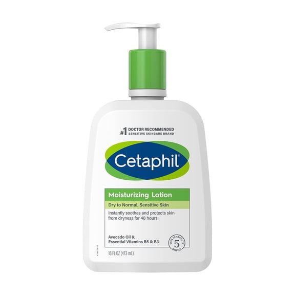 Cetaphil Hydrating Moisturizing Lotion Sensitive Skin 16 Oz (Pack of 8)