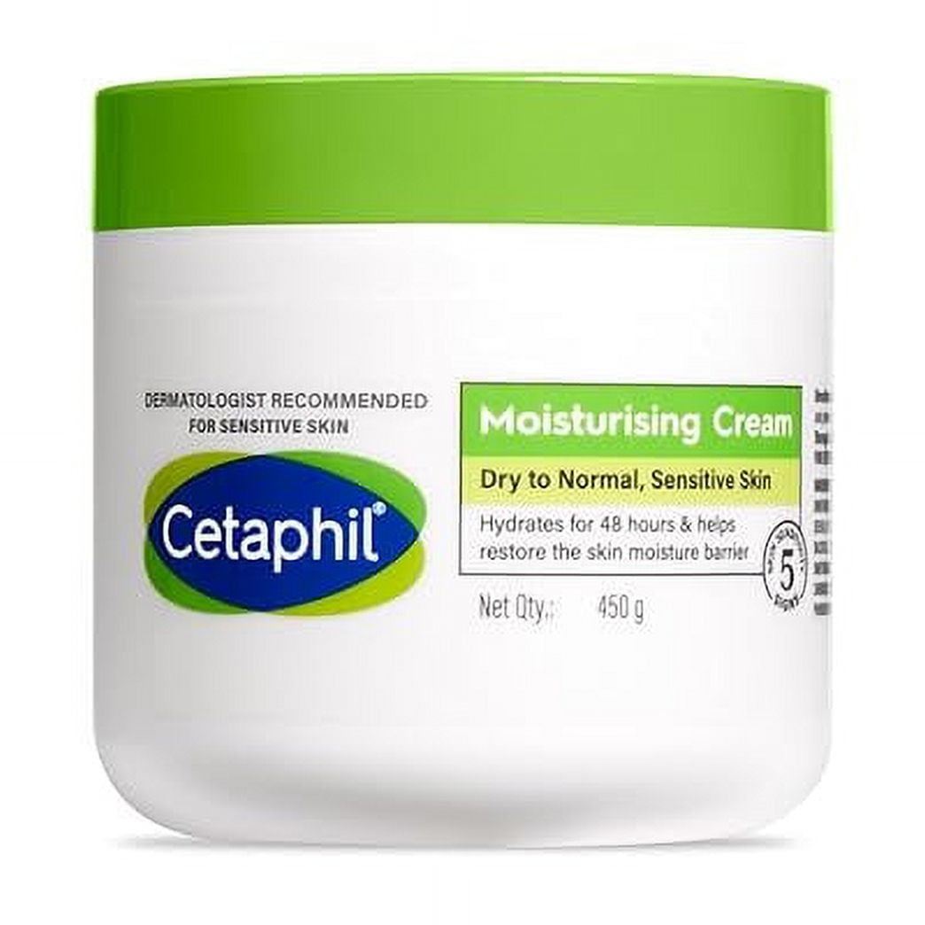 Cetaphil Moisturising Cream for Face & Body,Dry to Normal skin, 450 gm, Paraben & Sulphate free