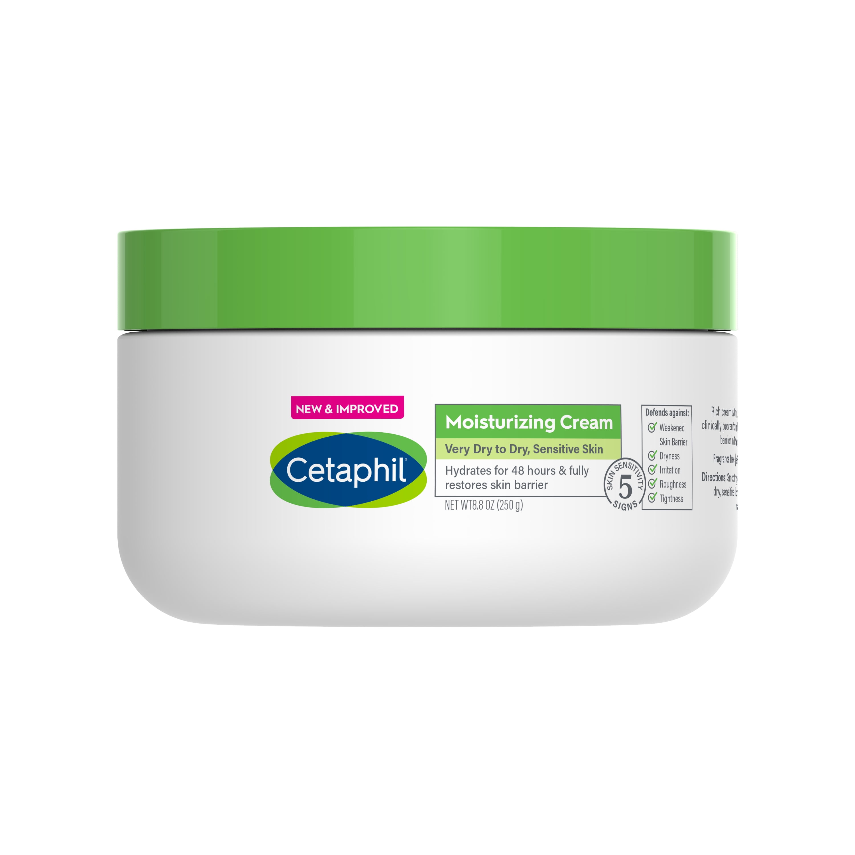 Cetaphil Moisturizing Cream, Body Moisturizer, Hydrating Moisturizing Cream Dry to Very Dry, Sensitive Skin, Fragrance Non-Comedogenic, Non-Greasy, Walmart.com