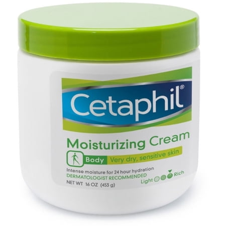 Cetaphil Moisturizing Cream for Dry/Sensitive Skin, Fragrance Free 16 oz (Pack of 3)