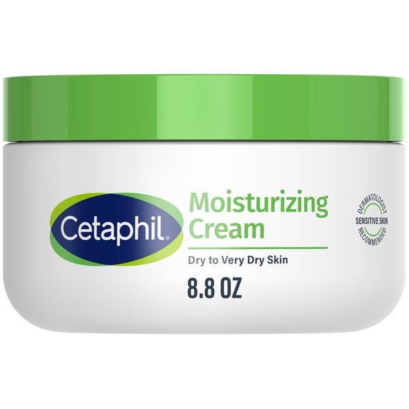 Cetaphil Moisturizing Cream for Face & Body, Very Dry to Dry Skin, Unscented, 8.8 oz