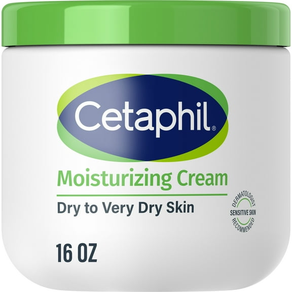Cetaphil Moisturizing Cream for Very Dry to Dry Skin, Unscented, 16 fl oz