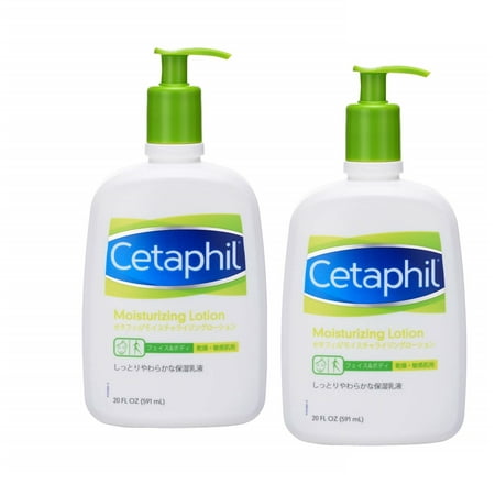 Cetaphil Moisturizing Lotion | Lightweight hydration for everyday use. Fragrance Free | 20 fl. oz. each. Pack of 2.