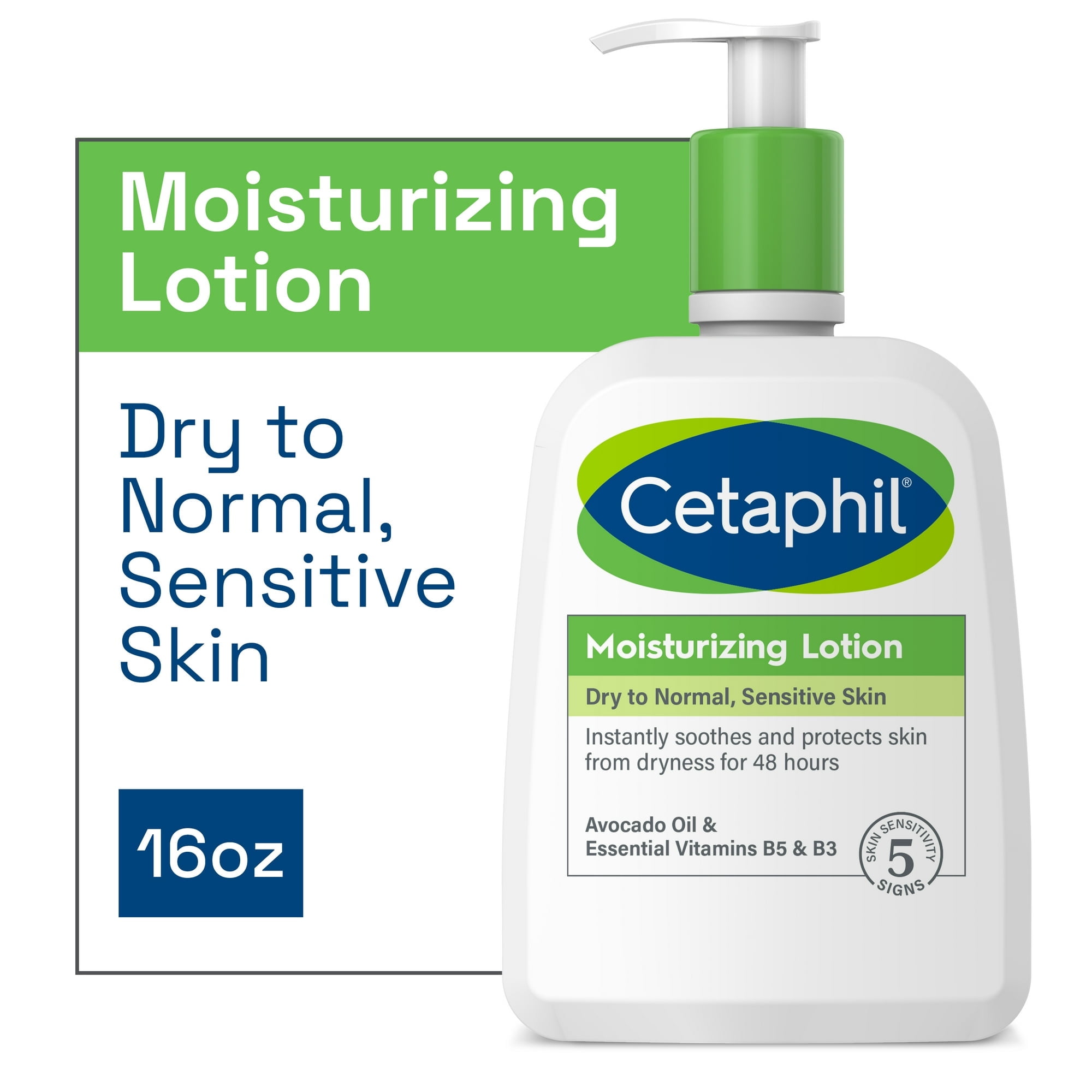 Cetaphil Moisturizing Lotion for All Skin Types 16 oz Pack of 2
