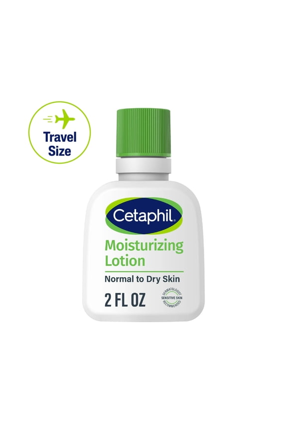 Travel Size Moisturizing Lotion for Dry to Normal Skin, Unscented, 2 fl oz