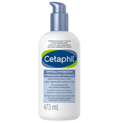 Cetaphil Optimal Hydration Replenishing Body Lotion for Sensitive, Dry and Dehydrated Skin   48hr Hydration   With Hyaluronic Acid, Vitamin E & Vitamin B5   Dermatologist Recommended, 473ml
