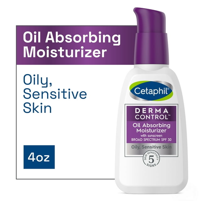 Cetaphil Pro Dermacontrol Oil Absorbing Face Moisturizer, For Oily Skin, 4 Fl Oz