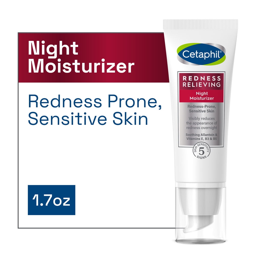 Cetaphil Redness Relieving Night Moisturizer 1.7 oz For Dry