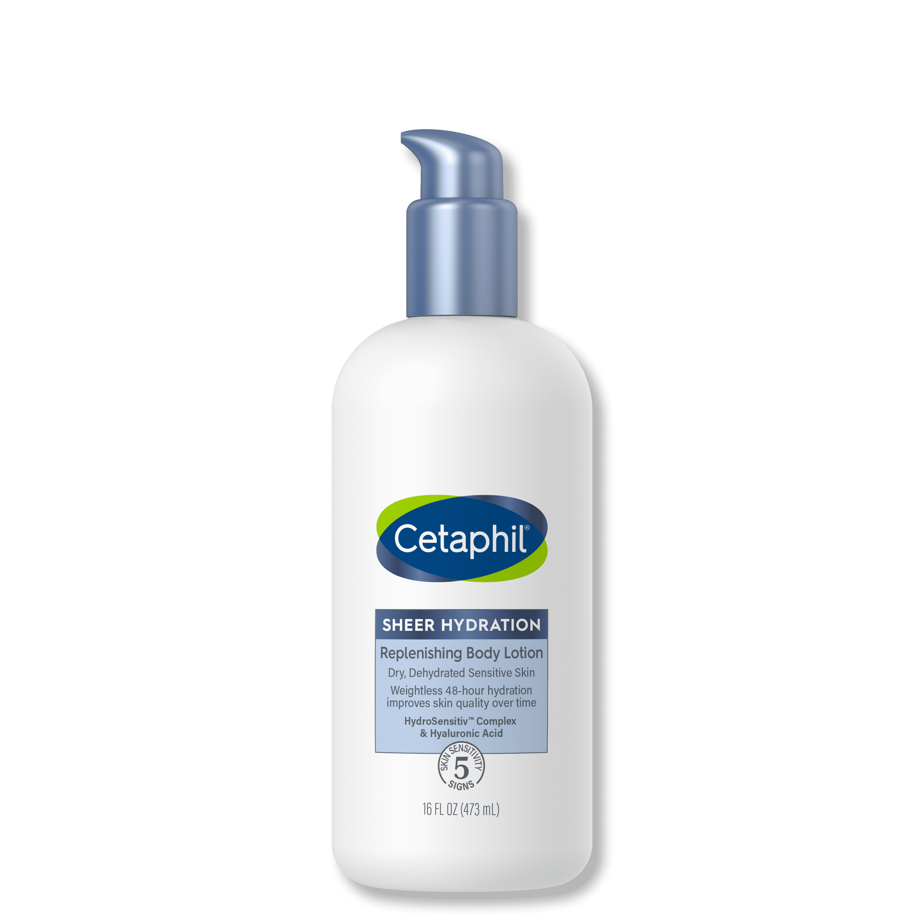 Cetaphil Sheer Hydration Replenishing Body Lotion Dry Skin, Fragrance Free, 16oz -