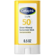 Cetaphil Sheer Mineral Sunscreen Stick, SPF 50, 0.5 oz