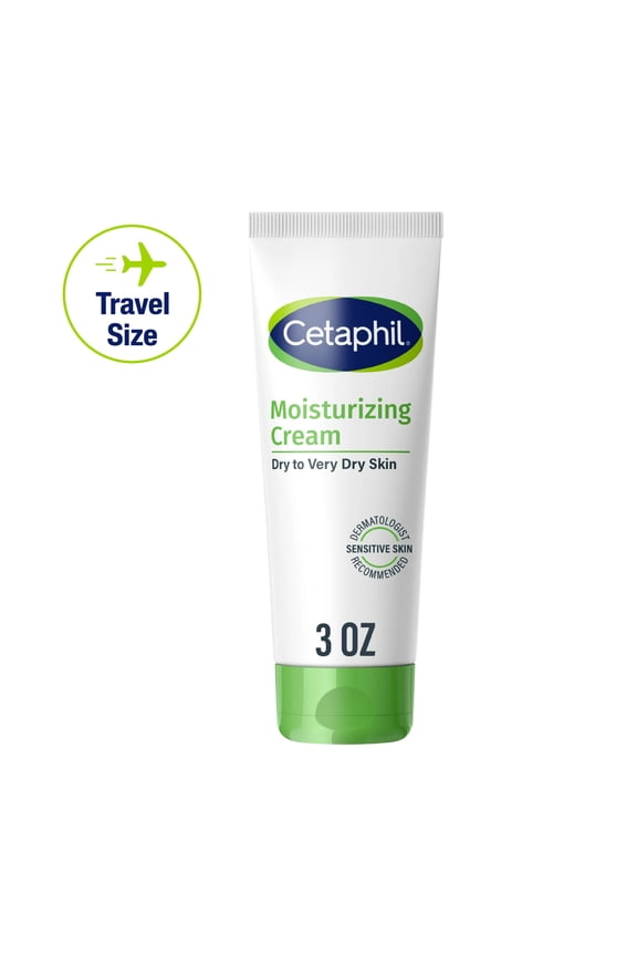Travel Size Moisturizing Cream for Very Dry to Dry Skin, Unscented, 3 oz