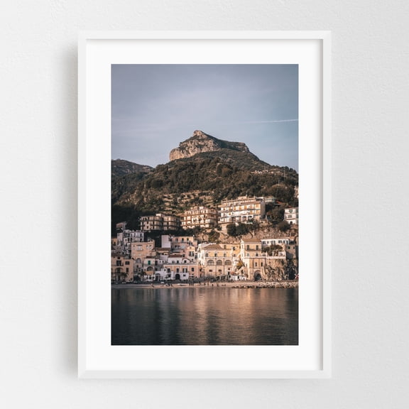Cetara, Amalfi Coast 04 - Cetara Campania Italy Photography White Framed Wall Art Print 12 x 18 inches