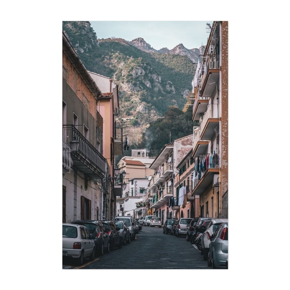 Cetara Street Scene 02 - Cetara Campania Italy Photography Unframed Wall Art Print 5 x 7 inches