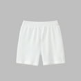 thumbnail image 1 of Cethrio Athletic Shorts for Boys, Loose Casual Elastic Waist Cotton Summer Shorts White Size 1-2 T, 1 of 3