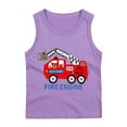 thumbnail image 1 of Cethrio Athletic Tank Tops for Boys, Crew Neck Graphic Cotton Soft Sleeveless T-Shirts Purple Size 2-3 T, 1 of 2
