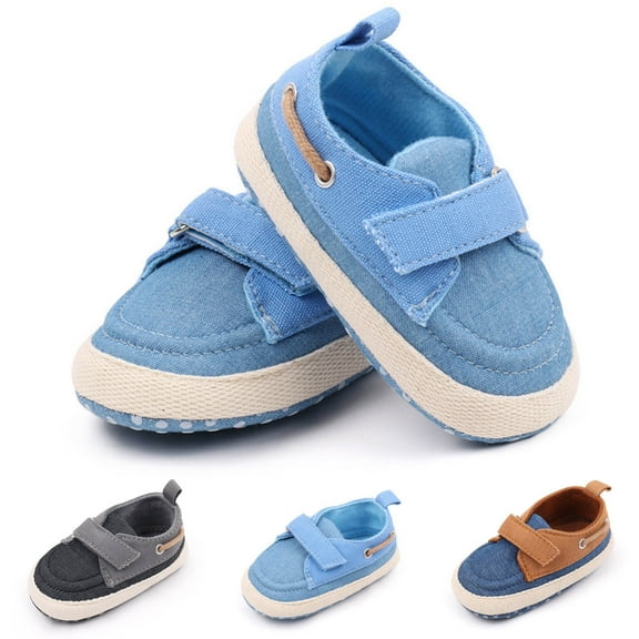 Cethrio Kids Boys Sneakers, Lightweight Non Slip Breathable Casual Walker Shoes Blue Size 4 Toddler