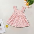 thumbnail image 1 of Cethrio Kids Girl Sundress Dresses, Floral Print Cute Cotton Sleeveless Summer Dress Pink Size 1T, 1 of 3
