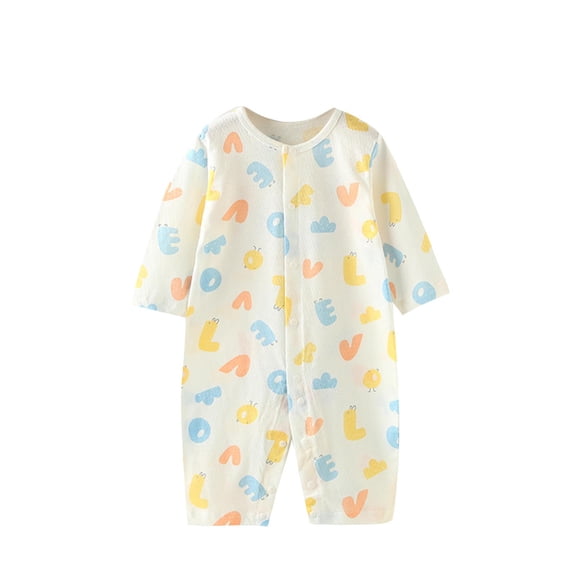 Cethrio Kids Girls Bodysuits, One Piece Long Sleeve Cotton Buttons Outfit Sets White Size 3-6 Months