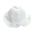 thumbnail image 1 of Cethrio Kids Girls Bucket Hats, Outdoor Summer Wide Brim Breathable Sun Hats White Size 0-18 Months, 1 of 2