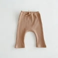 thumbnail image 1 of Cethrio Baby Girls Cute Leggings, Stretch Soft Cotton Elastic Waist Tight Pants Khaki Size 1T, 1 of 5