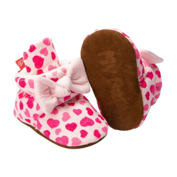 Cethrio Kids Girls Winter Shoes, Lightweight Non-slip Cotton Thermal Walking Shoes Pink Size 12-18 Months
