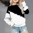 thumbnail image 1 of Cethrio Big Girls Sweatshirts, Casual Crew Neck Long Sleeve Gradient Print Pullover Tops White Size 7-8 T, 1 of 5