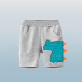 thumbnail image 1 of Cethrio Boys Active Shorts- Cotton Lightweight Elastic Waist Fathion Casual Boys Summer Shorts Gray Size 4 T, 1 of 7