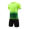 thumbnail image 1 of Cethrio Boys Activewear Outfit Sets, Quick-dry Summer Sports T-shirts and Shorts Sets Green Size 10-12, 1 of 3