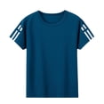 thumbnail image 1 of Cethrio Boys Activewear T-shirts, Quick-drying Short Sleeve Casual Summer Athletic Tops Blue Size 14, 1 of 6