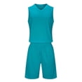thumbnail image 1 of Cethrio Boys Athletic Outfit Sets, Sleeveless Running Summer Two Piece Boys' Clothing Sets Dark Blue Size 8, 1 of 4