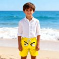 thumbnail image 1 of Cethrio Boys Beach Shorts, Quick-drying Elastic Waist Printed Summer Swim Shorts Yellow Size 6, 1 of 4