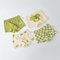 thumbnail image 1 of Cethrio Boys Boxer Briefs, Comfort Breathable 4 Pack Cotton Kids Underwear Green Size 7-8T, 1 of 3
