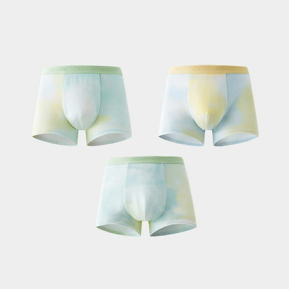 Cethrio Boys Boxer Briefs, Summer Thin Breathable 3 Pack Boys' Underwear White Size 6