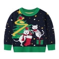 thumbnail image 1 of Cethrio Boys Christmas Sweaters, Knitting Cotton Gifts Thermal Pullover Christmas Clothing Green Size 6 T, 1 of 6