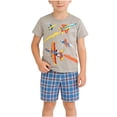 thumbnail image 1 of Cethrio Boys Cotton Outfit Sets Size 8, Graphic Short Sleeve 2 Piece Kids Summer Clothing Sets Gray Size 8, 1 of 7