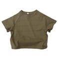 thumbnail image 1 of Cethrio Boys Cotton T-shirts, Crew Neck Casual Short Sleeve Basic Kids Summer Tees Tops Gray Size 3 T, 1 of 4