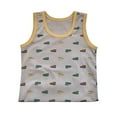 thumbnail image 1 of Cethrio Boys Cotton Tank Tops, Breathable Crewneck Printed Sleeveless Summer Undershirts Multicolor Size 8, 1 of 2