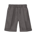 thumbnail image 1 of Cethrio Boys Dress Shorts- Printed Elastic Waist Casual Fathion Lightweight Boys Summer Shorts Gray Size 11-12 T, 1 of 3