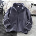 thumbnail image 1 of Cethrio Boys Fleece Jackets, Warm Long Sleeve Zip up Winter Outerwear with Pockets Gray Size 10-12, 1 of 3