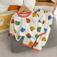 thumbnail image 1 of Cethrio Boys Girls Pajama Sets, Cotton 2 Piece Soft Summer Fall Sleepwear Orange Size 3-4 T, 1 of 3