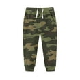 thumbnail image 1 of Cethrio Boys Graphic Sweatpants Size 7, Warm Athletic Drawstring Elastic Bottom Jogger Pants Green, 1 of 3