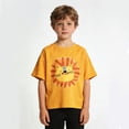 thumbnail image 1 of Cethrio Boys Graphic Tees, Casual Short Sleeve Vacation Boys T-shirts Summer Tops Orange Size 4 T, 1 of 8