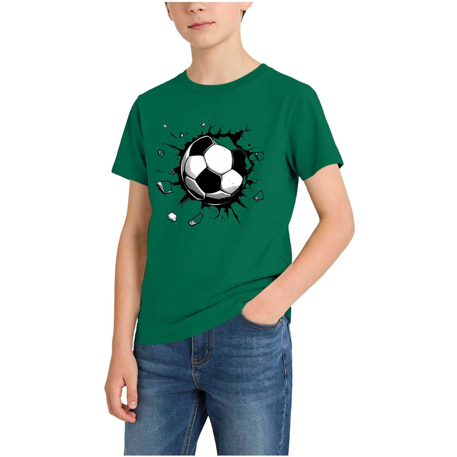 Cethrio Boys Graphic Tees, School Summer Activewear Short Sleeve Kids T ...