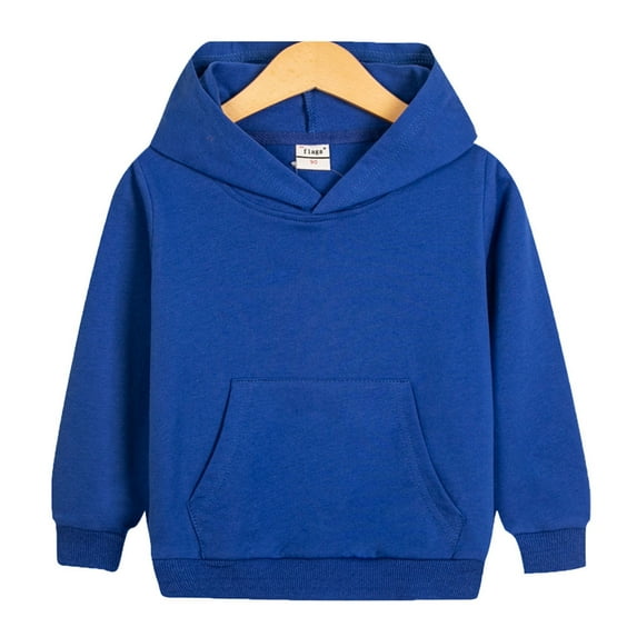 Cethrio Boys Hoodies, Long Sleeve Pullover Casual Fall Tops Boys Sweatshirts Blue Size 10-12
