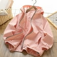 thumbnail image 1 of Cethrio Boys Jackets with Hooded, Casual Lightweight Waterproof Zipper Kids Outerwear Pink Size 16, 1 of 6