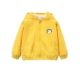 thumbnail image 1 of Cethrio Boys Jackets with Hooded, Printed Zipper Lightweight Long Sleeve Boys Outerwear Yellow Size 6-7, 1 of 4