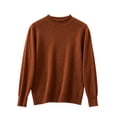 thumbnail image 1 of Cethrio Boys Knitted Sweaters, Casual Pullover Long Sleeve Crew Neck Fall Winter Tops Khaki Size 5-6T, 1 of 4