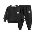 thumbnail image 1 of Cethrio Boys Outfit Sets 2 Piece, Long Sleeve Cotton Sweatshirts & Sweatpants Sets Black Size 10, 1 of 2