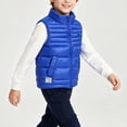 thumbnail image 1 of Cethrio Boys Puffer Vests Size 5-6 Years, Sleeveless Lightweight Warm Quilted Winter Outerwear with Zipper Blue, 1 of 7