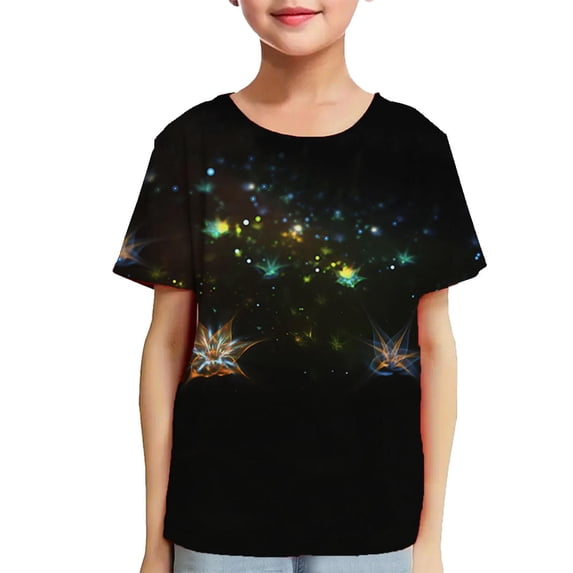 Cethrio Boys Shirts- Casual Crew Neck Fashion Short Sleeve Summer T shirts Tops Multicolor Size 3 Years